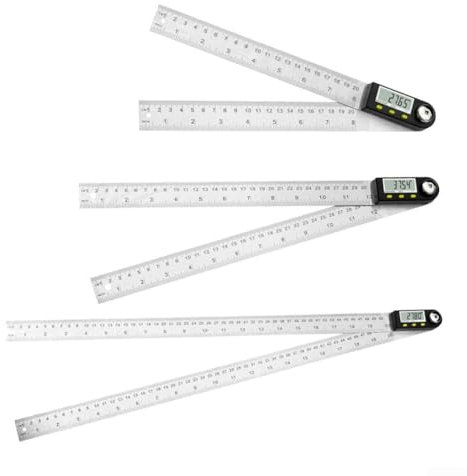 Digitaler Winkelmesser, 0–360 °, elektronischer Winkelmesser, Goniometer, Messwerkzeug, LCD-Display (300 mm)