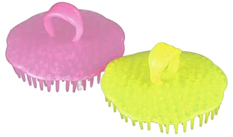 TOVINANNA Kopfhaut Massagebürste 2 Stück Kunstharz für Dusche und Haarwäsche Kopfmassage Shampoo Applikation Kopfhautstimulation
