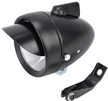 Front Retro Front Headlight Led Super Bike Head With , Intage Headlight Easy To Operate, Bike With , Easy To Operate For Night Cycling, Easy Installation On Handlebar, Fits