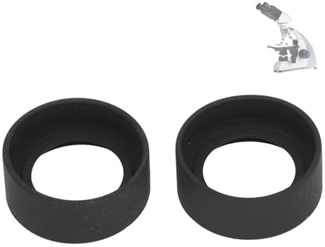 LVIFLOAE 2 PCS Microscope stéréo oculaire en Caoutchouc Plan Plat pour l'interface 40-42 mm n'interfère Pas avec l'écran LCD, Confortable pour Porter des oculaires