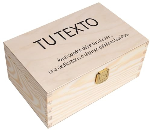 Creative Deco Personalisierte Geschenke Wunschtext Holzkiste | Dein Text | Eigener Beliebiger Individuelles Geschenk | Geschenkkiste Geschenkbox | Für Frauen, Männer und Paar