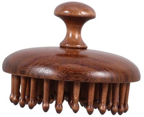 EXHUMKY Holz-kopfhautmassagekamm Massagekamm Für Haare Holz-massagekamm Ergonomischer Haar-kopfhautmassagekamm Holz-massagegerät Für Kopfhaut
