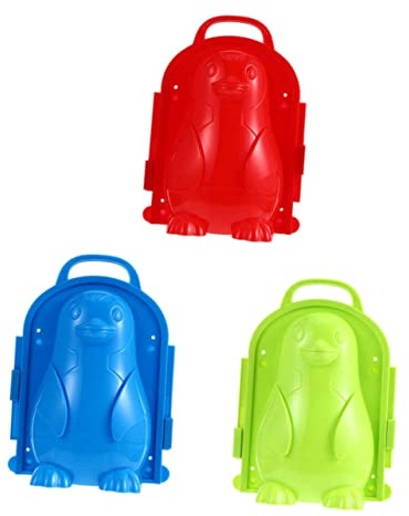 FOYTOKI 3 Stück Schneeball Machen Clip aus Kunststoff mit Bequemem Griff für Kinder Vielseitiges Winterspielzeug für Outdoor Schnee und Matschszenen Zufällige Farbe