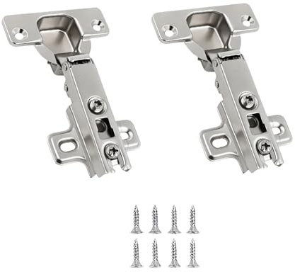 2Pcs Slide-on 35mm Kitchen Cabinet Wardrobe Door Hinge | 110 Degree Full Overlay Kitchen Door Hinge for Kitchen Cabinet Wardrobe
