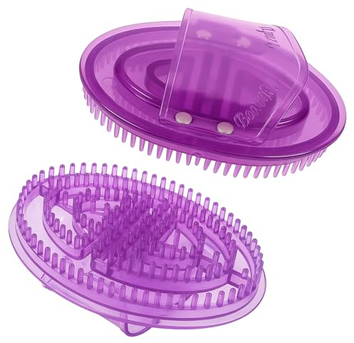 2 Pcs MassagebüRste KöRper, MassagebüRste, Massage BüRste, Silikon KöRperbüRste, Handschrubber Zur Entspannung Ergonomisch Und Hautfreundlich – MassagegeräT FüR Zuhause Und Den Salon