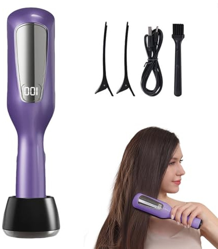 Split End Remover, Electric Split Ends Hair Trimmer, Hair Repair Tool for Split Ends, Damaged Hair Trimmer for Broken, Dry, Brittle and Frizzy Split Ends (Purple)
