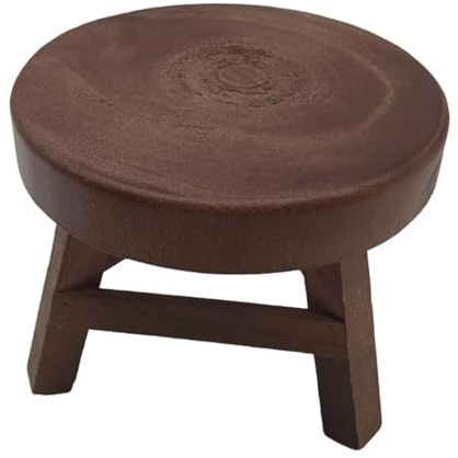 LOVIVER Pflanzenhocker aus, Holzhocker, Pflanzständer, Topfhalter, Kleiner Pflanzenständer für Bauernhaus, Bonsai, Topfpflanzen, Innen- und