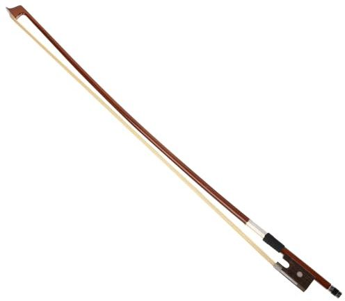 Cabilock Viertel Holz Violinbogen 1/4 für Anfänger Ausbalancierter Geigenbogen mit Rosshaar Übungsbogen für Schüler Kraftvoller Klang Instrumentenzubehör