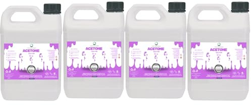 Acetone 20 Litres 100% Acrylic Nail Remover Premium UV/LED Gel Nail Polish Remover 4 X 5L
