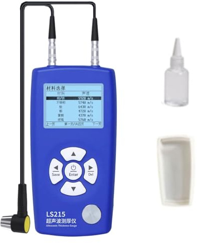 Misuratori di spessore ad ultrasuoni con sonda da 1 a 320 mm, design compatto, funzionamento a batteria per misurazioni precise, spessimetri ad ultrasuoni