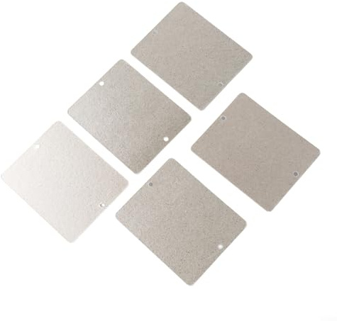 Juego 5 Unidades Placa Mica Microondas WB34X21271 Compatible AP5791399 Protección Antisalpicaduras 104x85mm Reparación Hogar