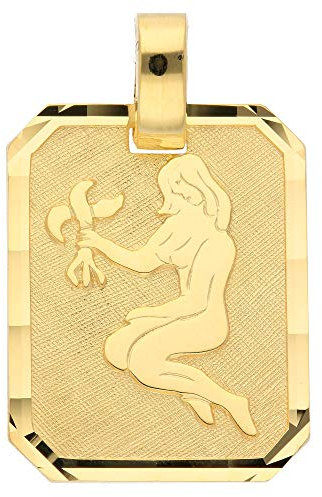 Gold Sternzeichen Anhänger Jungfrau 8 k 333 Gelbgold