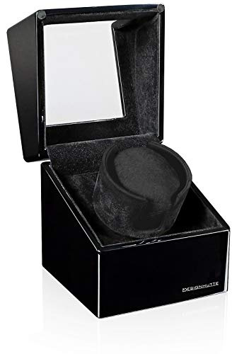 DESIGNHÜTTE® Uhrenbeweger San Diego 1 Schwarz/Schwarz für 1 Automatikuhr