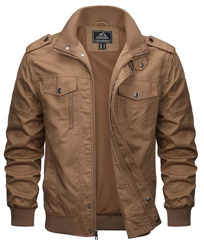 MAGCOMSEN Herren Übergangsjacke Jacke Übergang Jacket Cargo Sommerjacke