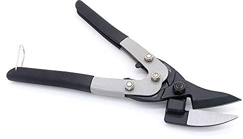 NUZAMAS Cisaille à tôle robuste - Coupe droite - Coupe-tôle d'acier fine - Coupe industrielle - 27 cm