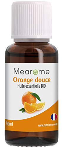 Huile Essentielle d'Orange Douce BIO | Citrus Sinensis | Distillée en FRANCE | Mearome | 30 ml | 100% Pure et Naturelle, HEBBD, HECT
