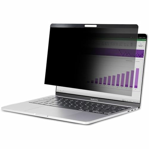 StarTech Filtre Confidentialité Magnétique MacBook Pro et Air 13 | Côtés mat ou brillant, Réduit la lumière bleue 40-51%, Vision 30 degrés, Amovible, Format 16:10