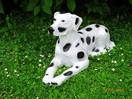 XXL Dalmatiner liegt 90cm lebensgross Hund Garten Deko Figur Hundefigur inkl. Spedition