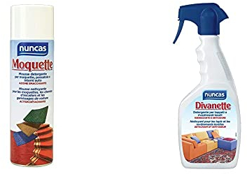 Nuncas Italia S.P.A. Moquette - 500 ml + Detergente per Tappeti e Rivestimenti Tessili Divanette, 500ml