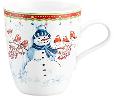 Seltmann Weiden Zusatzsortiment Becher mit Henkel 0,40 l (Life) rund Schneemann bunt [SP] UVP:17,9