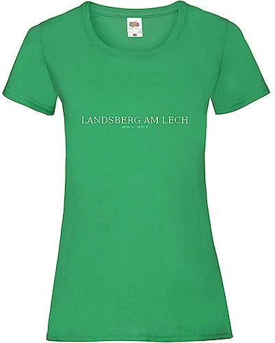 Landsberg Am Lech - Camiseta para mujer, verde, XXL
