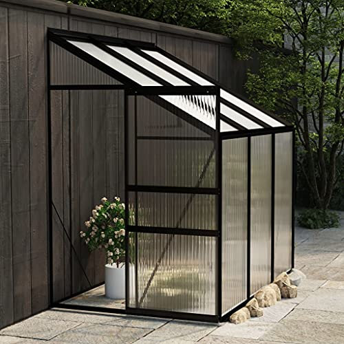 Möbel-Sets-Gewächshaus Anthrazit Aluminium 3,97 m³