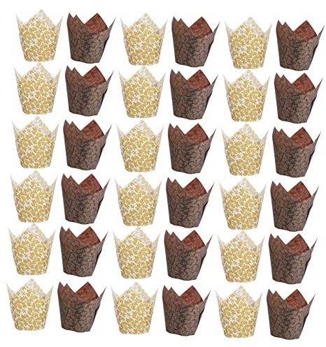 MAGICLULU 100St Zuckerstangen ölbeständige Verpackungen Backpapier Kuchen Urlaubs Party Packpapier Papierbecher Schokoladenverpackungen Hochzeit Geschenkpapier Feuerkelch Pappbecher Muffin