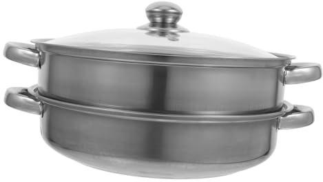 HOLIDYOYO Utensile per La Cottura a Vapore degli Alimenti Pentolame per La Cottura a Vapore in Acciaio Inossidabile per La a a a Doppio Forniture da Cucina