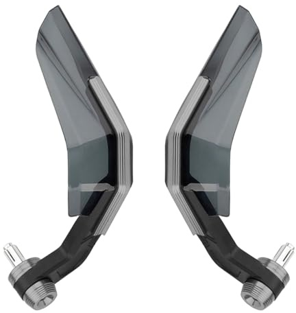MOCNT Guardamanos para Moto 7/8 Protector de Manos para Motocicleta con Escudo A Prueba de Viento Protector de Manillar Deflector Viento Protector Freno Manillar Moto Titanio