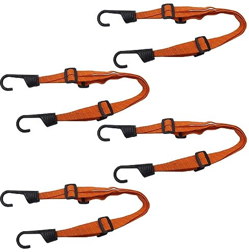 GAOSHA 4 Stück Gepäckspanner Spanngurt Spanngurt Elastische Expander mit Haken Fit für Gepäckträger Fahrrad Motorrad