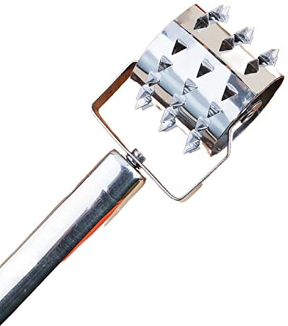 GZKDKZB rc Meat Tenderizer Hammer Loose Meat Tenderizers Meat Hammer Handheld Stainless Steel Rolling Roller Tendering Steak Beef Pork Kitchen Cooking Tool