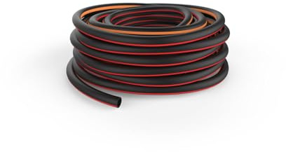 Fiskars M-L Tubo da Giardino, Solid, Tubo per Sistemi di Irrigazione, 19 mm (3/4), Lunghezza: 25 m, Attacco Universale, Protetto dai Raggi UV e dal Gelo, Resistente alla Torsione, Rosso, 1076062