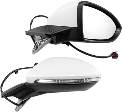 Elektrischer Seitentür Außenspiegel Für Golf 7 MK7 2014-2016 5GG 857 507 A Rechts Auto Elektrisch Klappbar Rückspiegel Montage Heizspiegel Mit Licht Komplettspiegel(Right)
