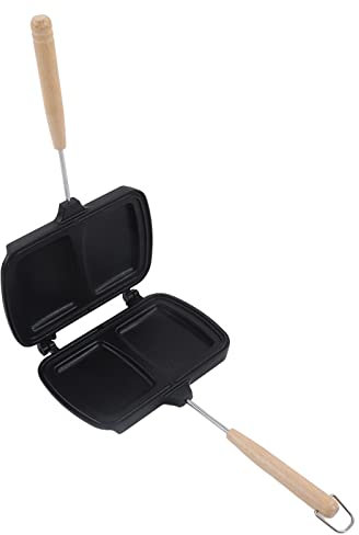 OPPWONG Omelette Padella, Padella a Doppia Faccia di Fritta per le Uova Produttrice di Omelette Produttori di Panini Antiaderente con Manici Rimovibili per il Ristorante da a Casa