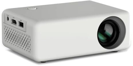Booso Miniproyector Portátil USB LED Proyector de Vídeo Soporte 1080P Cine en Casa Reproductor Multimedia Regalo para Niños