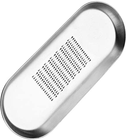 UTHCLO Râpe à Ail Et Gingembre Acier Inoxydable Râpe De Cuisine Éfficace Pour Racines Et Légumes Facile à Nettoyer Utiliser