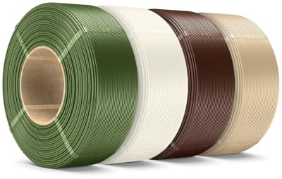SUNLU Recharge de filament PLA+ - 1,75 mm - 4 kg - Lot de filament PLA Plus pour imprimante 3D - Recharge PLA sans bobine - Compatible avec les bobines réutilisables - Compatible avec Bambu Lab