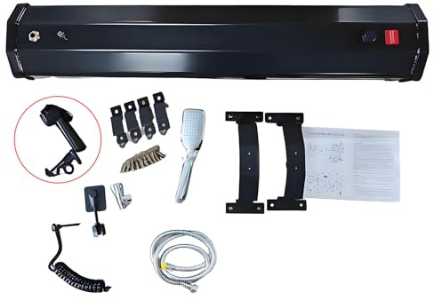 MhWrughts Serbatoio Doccia Esterno da 18/20/30 Litri per Tetto Auto, Serbatoio Doccia Solare da Campeggio, Serbatoio montabile su Barra, Adatto per autolavaggio, spedizione Fuoristrada,20L