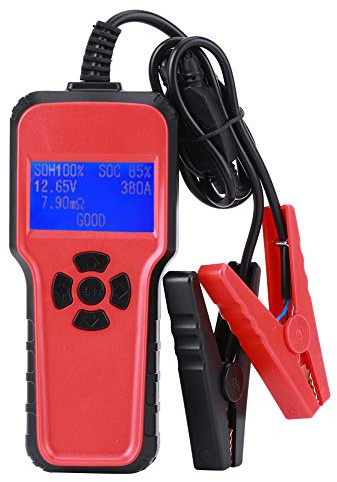 Probador de batería de automóvil AE1801, analizador de batería digital, probador de capacidad de batería automotriz de 12 V con pantalla LCD, herramienta de diagnóstico para