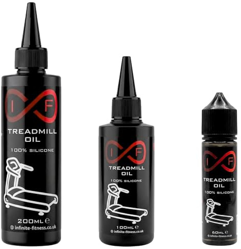 Infinite Fitness 100% Pure Silicone Oil Premium Treadmill Lubricant With Long Applicator Non-Toxic Odourless High Temp Resistant Noise Reduction Fitness Equipment Lubrication (200ml)