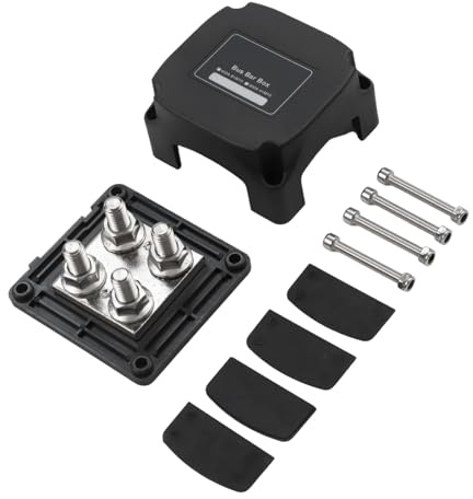 NEIQIUWING Distribuidor de carriles colectores de buques 400 A con conectores M10 para autocaravanas, barcos y camiones (12-48 V DC) – Accesorios para equipos eléctricos y herramientas – en stock