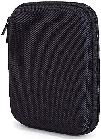 Protective Carrying Case for 2.5 Portable External Hard Disk Drive/SSD - For Western Digital/WD/Seagate/Sandisk/Toshiba/Samsung/LaCie - Space for Memory Cards and USB cable - Detachable Hand Strap