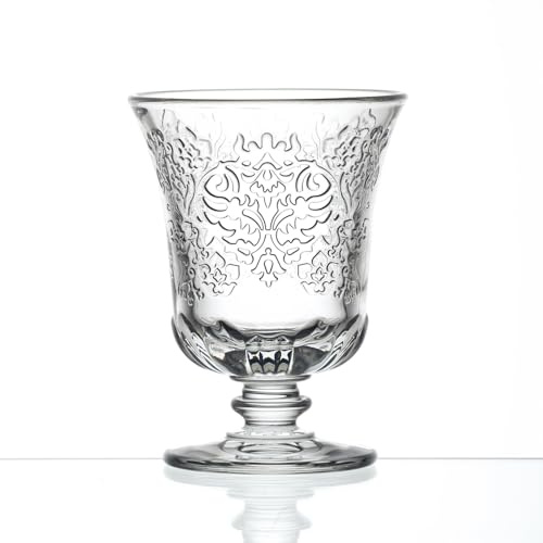 Côté Table 25247 Amboise Wasserglas mit Silberfuß, 9 x 9 x 12 cm (6 Stück)