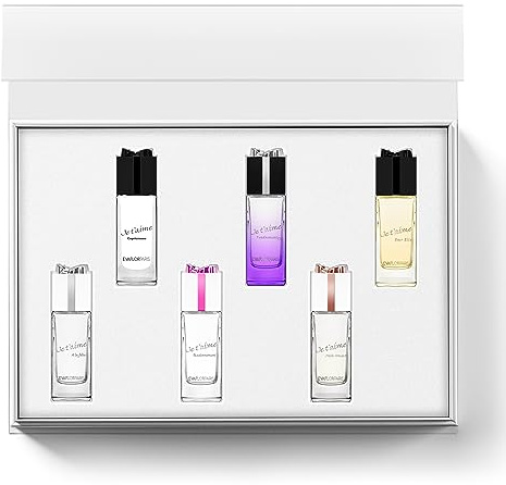 JE T’AIME Coffret 6 Miniatures Eau de Parfum • Parfums Femme • Fête des Mères ♡ Mamans • Collection EVAFLORPARIS • 10 ml