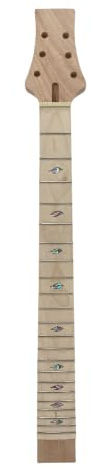 Yinfente E-Gitarrenhals, 22 Bünde, 62,9 cm, Ahorn-Griffbrett, schönes Inlay-Set in Ferse