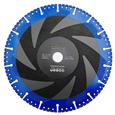 SHDIATOOL Disque Diamant à Tronçonner 230mm Lame de Coupe pour Utilisation Universelle (Béton Pierre dure Maçonnerie Tuiles Aluminum Cuivre Fer Acier Rebar Plastique PVC)
