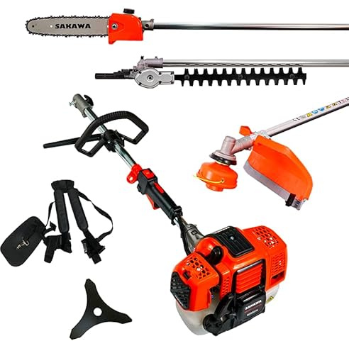 SAKAWA Desbrozadora Semiprofesional 48 CC Multiaccesorios