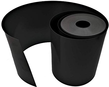 Sorton - Flexible Rasenkante Kunststoff, Beeteinfassung Rund - Beetumrandung PVC, Blumenbeet Umrandung unsichtbar - Rasen und Beetbegrenzung hergestellt aus altplastik (20 cm x 25 Meter, Schwarz)