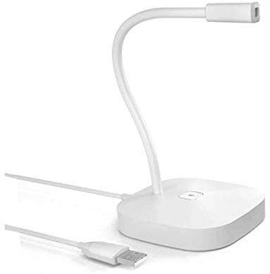MSUDGH Microphone USB, Micro de Bureau/Ordinateur Portable/PC à condensateur unidirectionnel avec Bouton de sourdine, Microphone de Bureau Professionnel