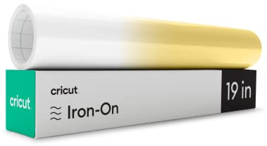 Cricut UV-Activated Colour Changing Iron On | White <-> Yellow | 30.5cm x 48cm (12 x 19) | Heat Transfer Vinyl Roll (HTV) | for All Cricut Cutting Machines